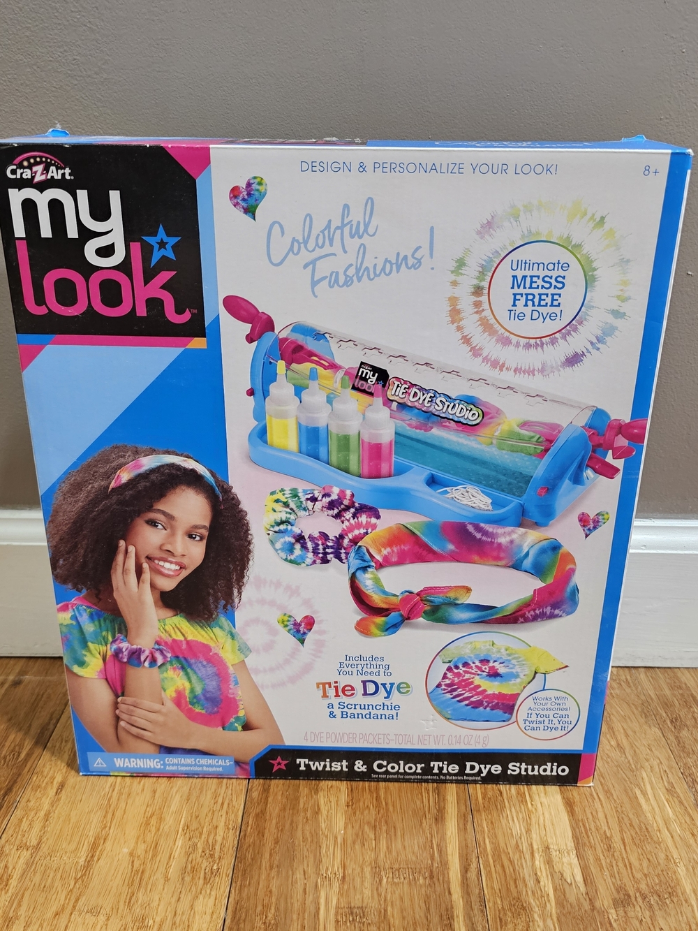 Cra-Z-Art My Look Twist & Color Tie Dye Studio Craft Kit Mess Free NEW